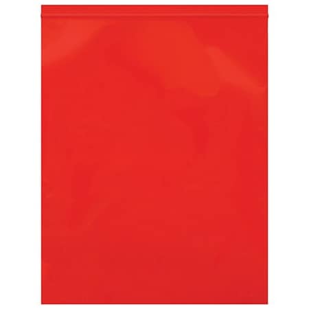 Bsc Preferred 12 x 15'' - 2 Mil Red Reclosable Poly Bags, 1000PK BUY03998043